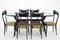 Italian Dining Table and Chairs in style of Ico Parisi by Ico & Luisa Parisi, 1960s, Set of 7, Image 2