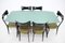 Italian Dining Table and Chairs in style of Ico Parisi by Ico & Luisa Parisi, 1960s, Set of 7 3