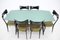 Italian Dining Table and Chairs in style of Ico Parisi by Ico & Luisa Parisi, 1960s, Set of 7, Image 3