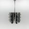 Italian Chrom Chandelier in the style of Gaetano Sciolari, 1960s 4