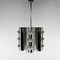 Italian Chrom Chandelier in the style of Gaetano Sciolari, 1960s 11