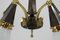 Cubism Brass and Glass Chandelier, 1930s 9