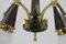 Cubism Brass and Glass Chandelier, 1930s, Image 9