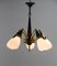 Cubism Brass and Glass Chandelier, 1930s, Image 4