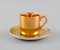 Gold-Painted Porcelain Mocha Service, Crown Devon, England, 1930s, Set of 24 2