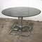 Mid-Century Modern Italian Glass Smoked Top Dining Table attributed to Giotto Stoppino, 1970s 7