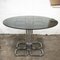 Mid-Century Modern Italian Glass Smoked Top Dining Table attributed to Giotto Stoppino, 1970s 4