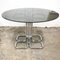 Mid-Century Modern Italian Glass Smoked Top Dining Table attributed to Giotto Stoppino, 1970s 1