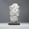 Escultura de mármol de Carrara con base de piedra azul de Jan Keustermans, años 2000, Imagen 8