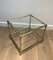 Brass Coffee Table in the style of Jacques Adnet, 1970s 2