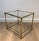 Brass Coffee Table in the style of Jacques Adnet, 1970s, Image 3