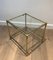 Brass Coffee Table in the style of Jacques Adnet, 1970s 4