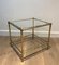 Brass Coffee Table in the style of Jacques Adnet, 1970s, Image 1