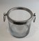 Champagne Bucket in Glass and Silver Metal, 1970s 3