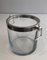 Champagne Bucket in Glass and Silver Metal, 1970s 2