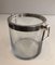 Champagne Bucket in Glass and Silver Metal, 1970s 4