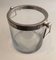 Champagne Bucket in Glass and Silver Metal, 1970s 5