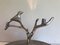 Aluminum Service Pieces with Bird Decorations and Branches, 1970s, Set of 3 11