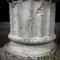 Mesa de centro de columna griega de yeso desgastado con tablero de vidrio, Imagen 5