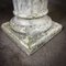 Weathered Plaster Greek Column Coffee Table with Glass Top, Image 9