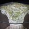 Weathered Plaster Greek Column Coffee Table with Glass Top 7