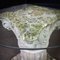 Weathered Plaster Greek Column Coffee Table with Glass Top, Image 7