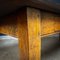 Large Antique Oak Dining Table with 3 Drawers, England, 1890s 5