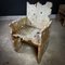Tree Slice Wabi Sabi Grey Wood Chair 4
