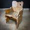 Tree Slice Wabi Sabi Grey Wood Chair 6