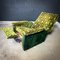 Botanically Green Fabric Laauser Armchair, 1970s 2