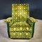 Botanically Green Fabric Laauser Armchair, 1970s 3