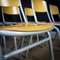 Vintage Gray Frame School Chair by Party Marko 5