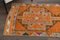 Vintage Turkish Orange Oushak Runner Rug, 1960s 6