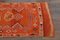 Vintage Turkish Orange Wool Rustic Runner Rug, 1950s 4