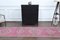 Vintage Turkish Pink Hand-Knotted Wool Runner Rug, 1960s 5