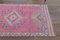 Vintage Turkish Pink Hand-Knotted Wool Runner Rug, 1960s 4
