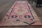 intage Turkish Pink Wool Oushak Runner Rug, 1960s 2