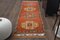 Vintage Turkish Orange Wool Rustic Oushak Runner Rug, 1950s 1