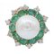 Boucles d'Oreilles en Or Rose 14 Carats avec Perles des Mers du Sud en Émeraudes et Diamants, 1960s, Set de 2 2