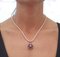 Collana con ciondolo in oro rosa 14 carati e argento, anni '60, Immagine 6