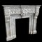 Italian Neoclassical Imperial Fireplace in White Marble, 1780 2