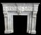 Italian Neoclassical Imperial Fireplace in White Marble, 1780 7