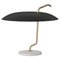 Model 537 Lamp in Brass Structure with Black Reflector by Gino Sarfatti for Astep 1