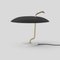 Model 537 Lamp in Brass Structure with Black Reflector by Gino Sarfatti for Astep, Image 3