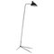 Mid-Century Modern Black One-Arm Standing Lamp by Serge Mouille, Image 1