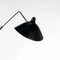 Lámpara de pie Mid-Century moderna en negro con tres brazos giratorios de Serge Mouille, Imagen 7