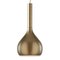 Suspension Lamp in Satin Gold Glazed by Angeletti E. Ruzza for Oluce 2