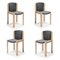Chairs 300 in Wood and Kvadrat Fabric by Joe Colombo for Karakter, Set of 4, Image 2