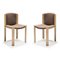 Chairs 300 in Wood and Kvadrat Fabric by Joe Colombo for Karakter, Set of 4 15