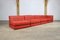 Canapé Mah Jong Rouge par Roche Bobois, 1970s, Set de 8 3